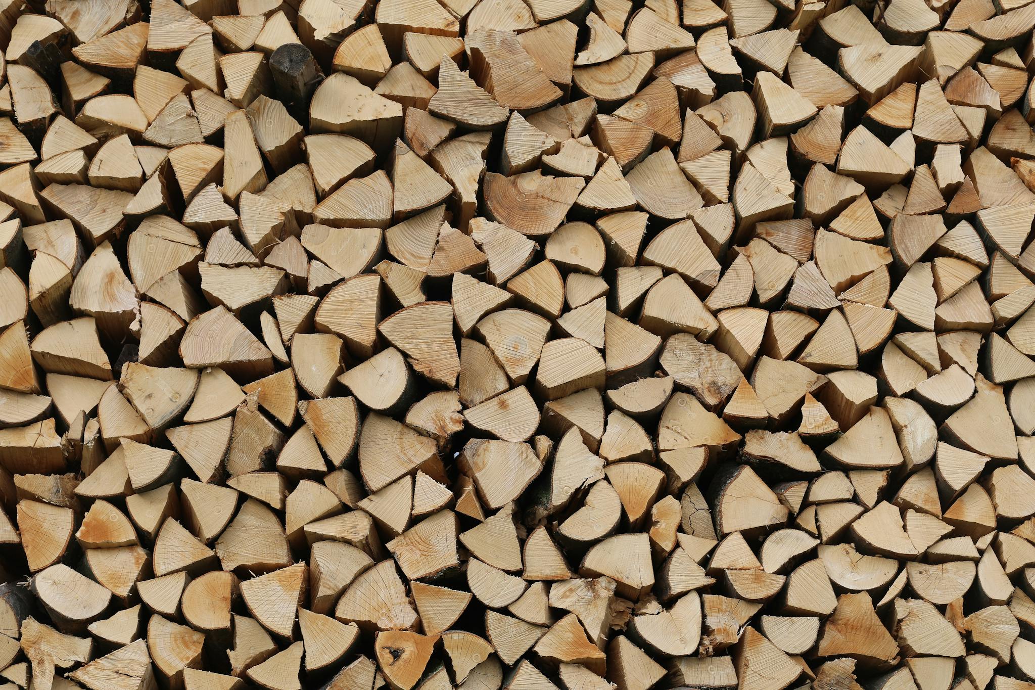 Stack of Chopped Firewood